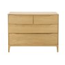 Ercol Rimini 4 Drawer Low Wide Chest