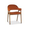 Clifton Upholstered Arm Chair - Rust Velvet