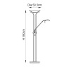 Rome Floor Lamp - Black Chrome (10)