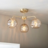 Dimple Ceiling Light - Brushed Gold (2)